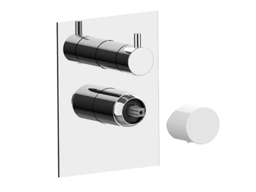 NARCISO S 78541S - Recessed shower mixer with plate by Rubinetterie Frattini - view 2